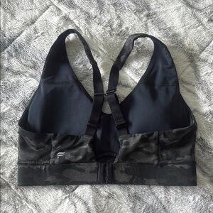 Fabletics Black CAMO Sports Bra